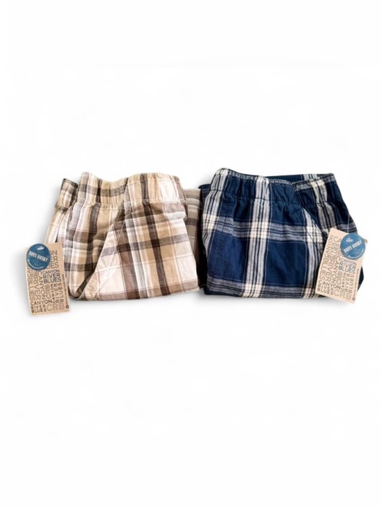 Canyon River Blues Other - Lot of 2 Canyon River Blues Boys XL 18/20 Husky  Plaid Cotton Cargo Shorts NWT